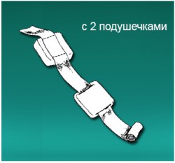 Пакет перевязочный индивидуальный, 1 шт первой помощи стерильный с двумя подушечками