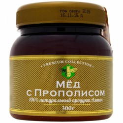 Мед, 300 г с прополисом