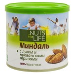 Миндаль, Nuts for Life (Натс фо Лайф) 115 г с луком и прованскими травами