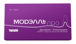 Модэлль Про, табл. п/о пленочной 3 мг + 0.03 мг №21