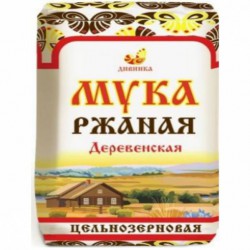 Мука, Дивинка 1 кг ржаная цельнозерновая деревенская